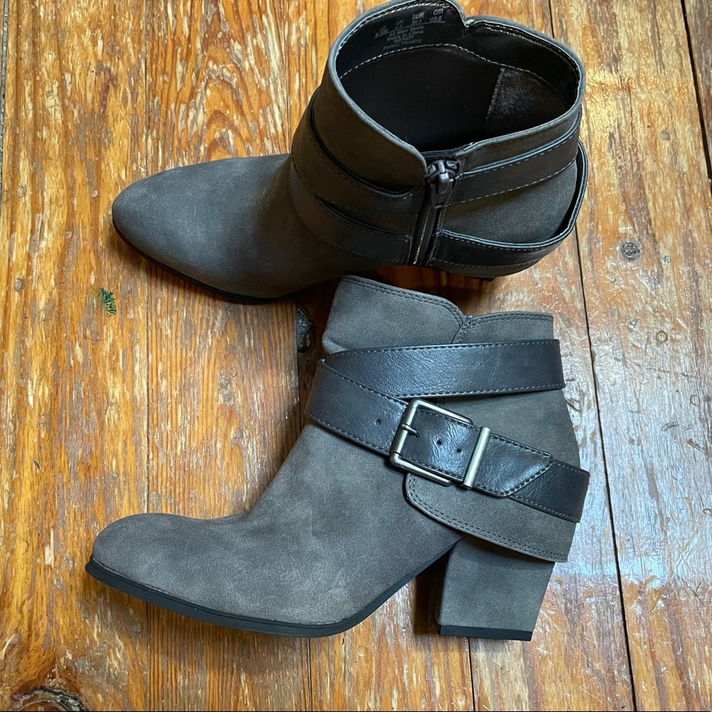 Grey Ankle Booties